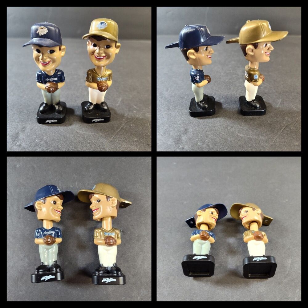 VINTAGE Bobble Head Set MLB All Star Game Fotoball 3" Baseball Bobblehead 2002